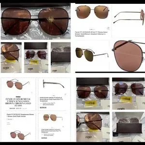 Fendi | Accessories | Unisex Fendi Hologram Pilot Aviator  display picture 1